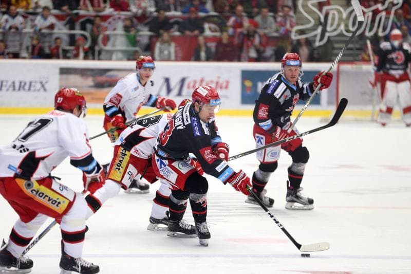 Ice Hockey. TipSport Extraliga. Ocelari Trinec - Mountfield Hradec Kralove. 03.04.2018