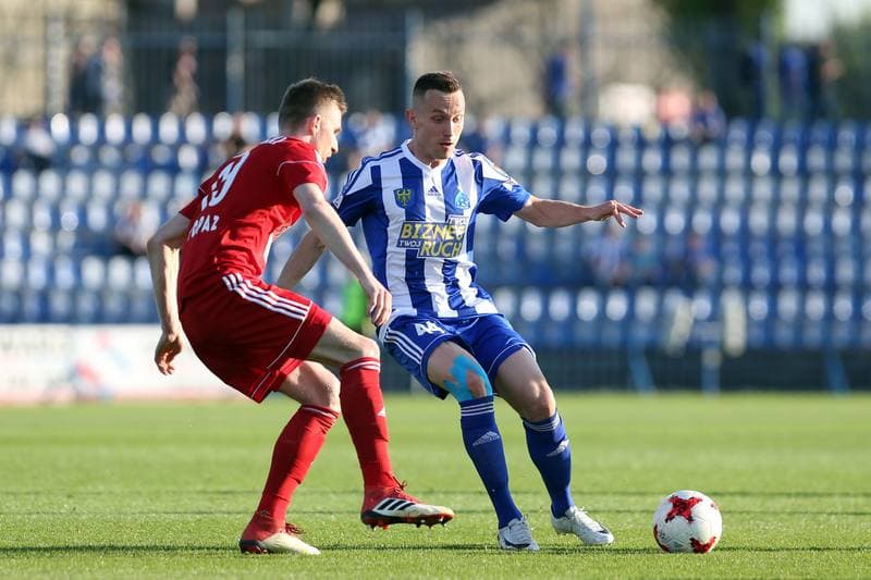 Football. Nice I Liga. Ruch Chorzow - Pogon Siedlce. 20.04.2018