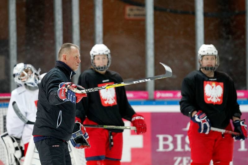 Ice Hockey. Poland national team. Training. 15.02.2018