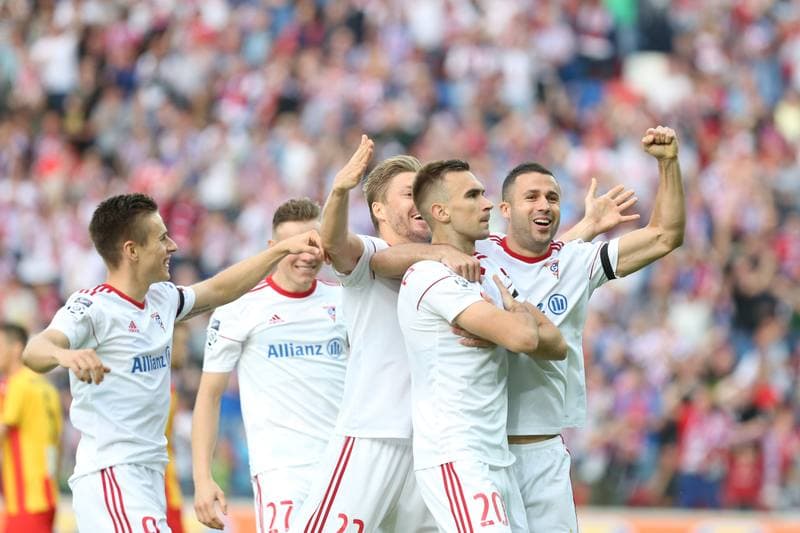 Football. Lotto Ekstraklasa. Gornik Zabrze - Korona Kielce. 09.05.2018