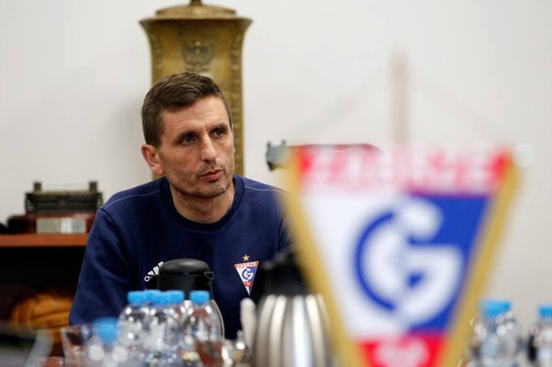 Football. Gornik Zabrze. Press Conference. 04.01.2018