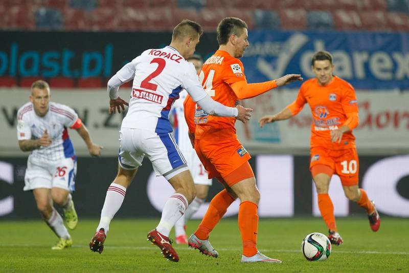 Football. PKO BP Ekstraklasa. Gornik Zabrze - Termalica Bruk-Bet Nieciecza. 12.12.2015