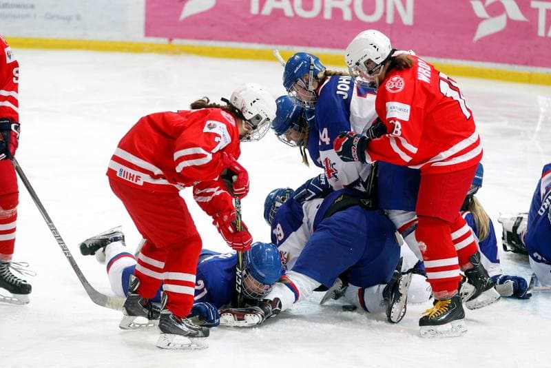 Ice Hockey. Women's U18 World Championship Division 1B. Poland - Great Britain. 12.01.2018