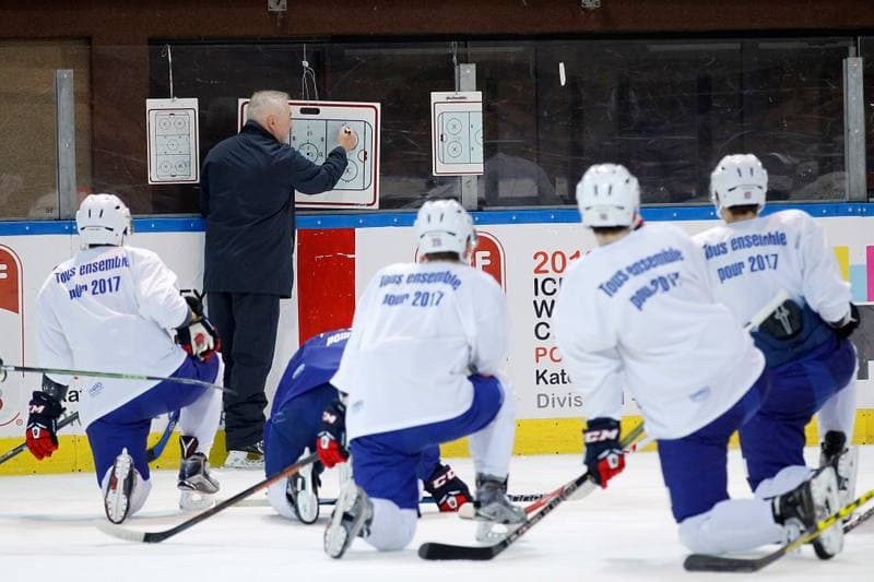 Ice Hockey. France. Training. 15.12.2015