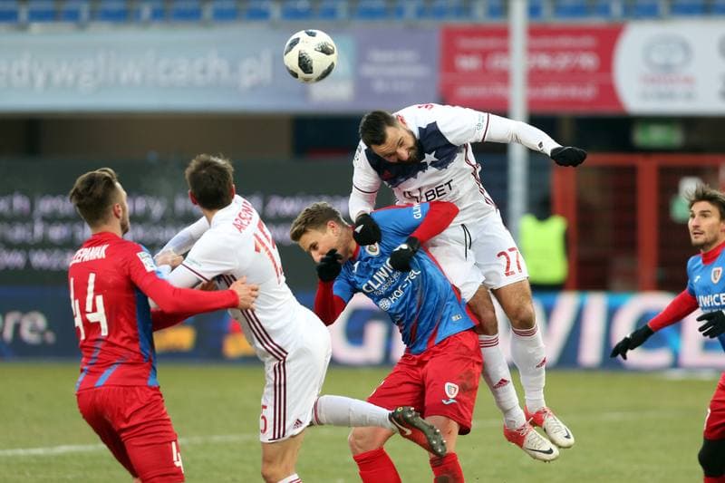 Football. Lotto Ekstraklasa. Piast Gliwice - Wisla Krakow. 25.02.2018