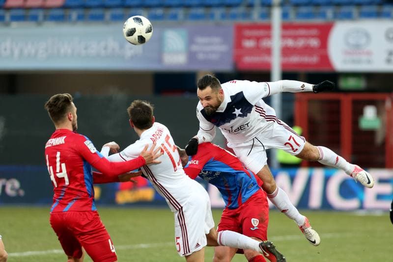Football. Lotto Ekstraklasa. Piast Gliwice - Wisla Krakow. 25.02.2018