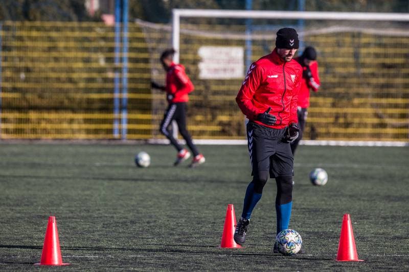 Football. GKS Tychy. Training. 15.01.2020