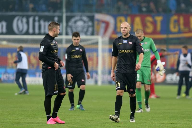 Football. Lotto Ekstraklasa. Piast Gliwice - Cracovia Krakow. 18.11.2016
