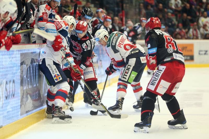 Ice Hockey. TipSport Extraliga. Ocelari Trinec - Dynamo Pardubice. 14.03.2018