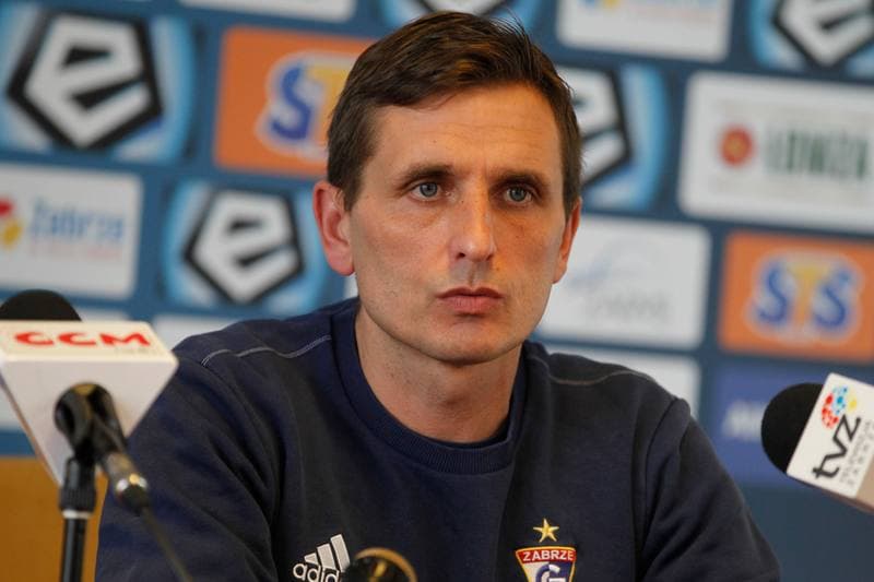 Football. Gornik Zabrze. Press Conference. 15.03.2018