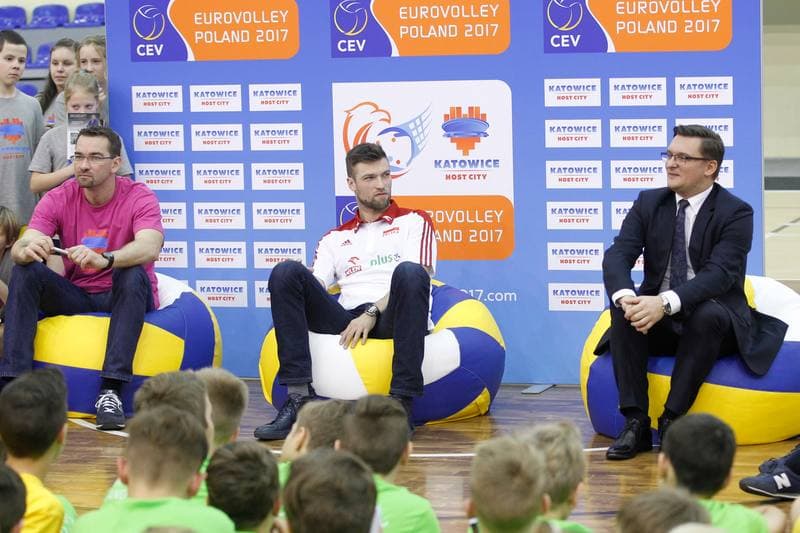 Volleyball. European Championship. Promotional Action. 05.12.2016
