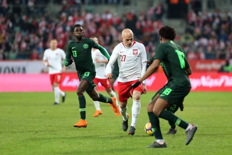 Football. International Friendly. Poland - Nigeria. 23.03.2018