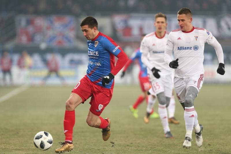 Football. Lotto Ekstraklasa. Piast Gliwice - Gornik Zabrze. 03.03.2018