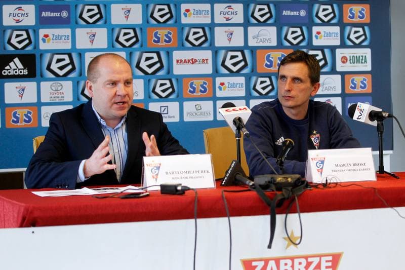 Football. Gornik Zabrze. Press Conference. 15.03.2018