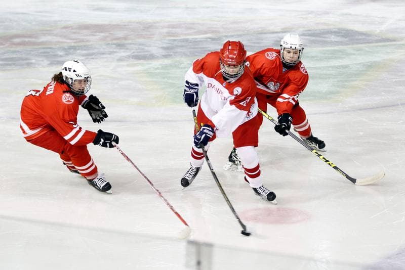 Ice Hockey. Women's U18 Friendly Match. Poland - Denmark. 06.01.2017