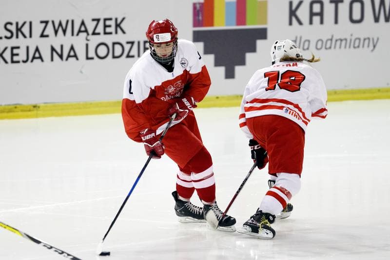 Ice Hockey. U18 Women's World Championship. Poland - Denmark. 08.01.2017