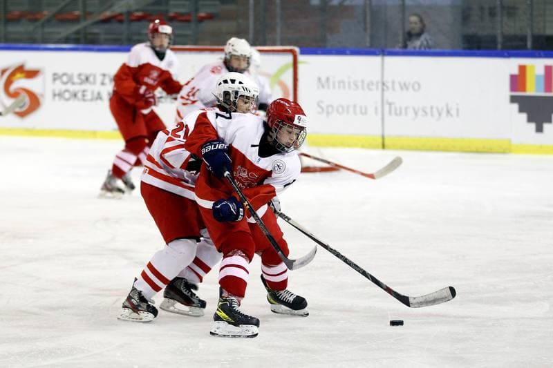 Ice Hockey. U18 Women's World Championship. Poland - Denmark. 08.01.2017