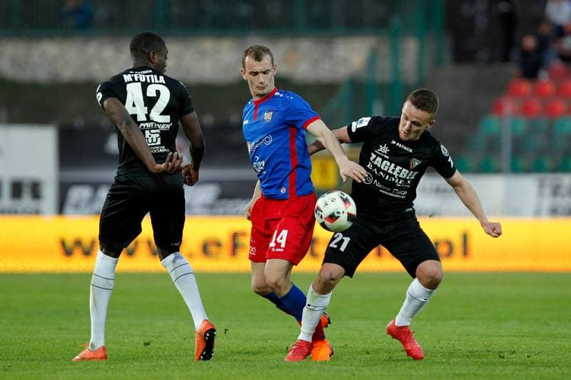 Football. Nice I Liga. Zaglebie Sosnowiec - Odra Opole. 08.04.2018