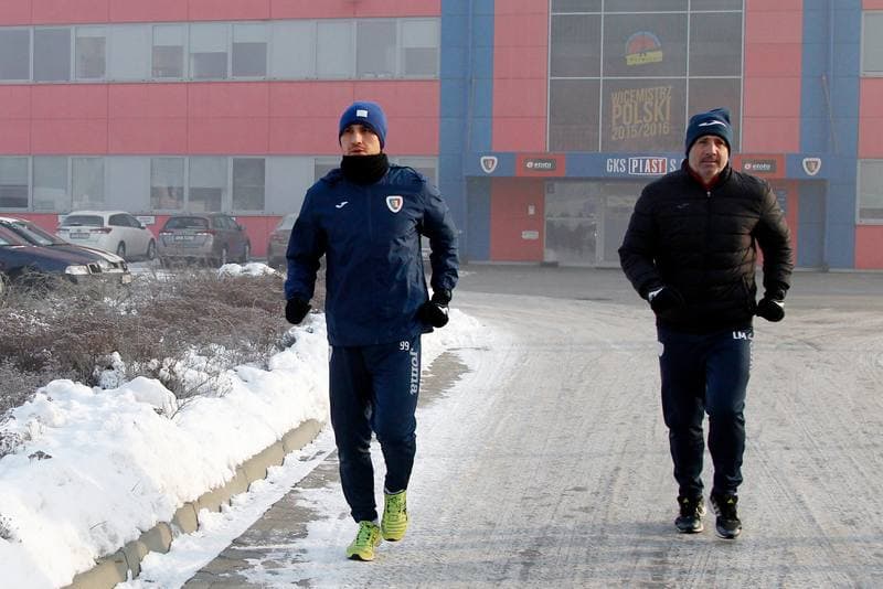 Football. Piast Gliwice. Training. 09.01.2017