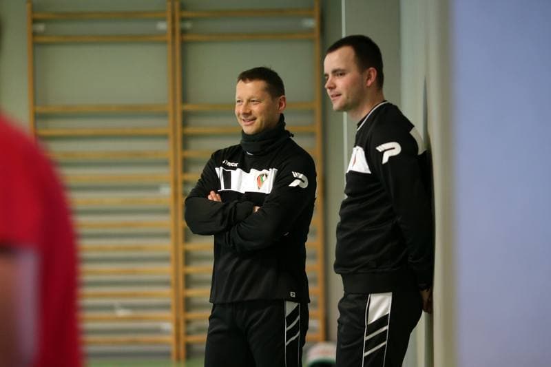Football. Zaglebie Sosnowiec. Training. 09.01.2017