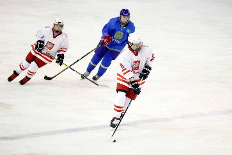 Ice Hockey. U18 Women's World Championship. Kazakhstan - Poland. 09.01.2017