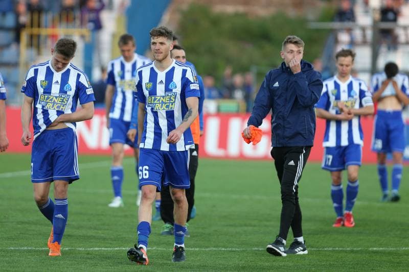Football. Nice I Liga. Ruch Chorzow - Puszcza Niepolomice. 05.05.2018