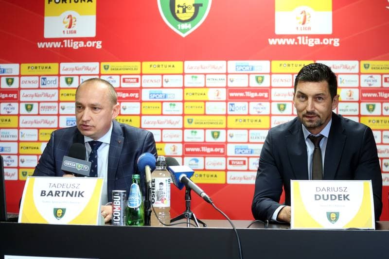Football. GKS Katowice. Press Conference. 15.10.2018