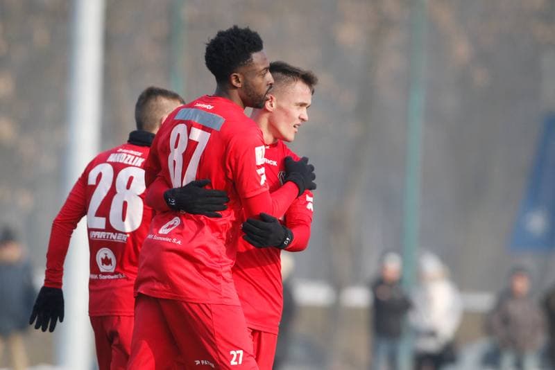 Football. Sparing. Zaglebie Sosnowiec - Odra Opole. 28.01.2017