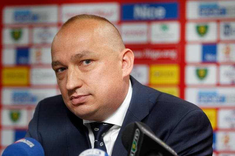 Football. GKS Katowice. Press Conference. 15.05.2018