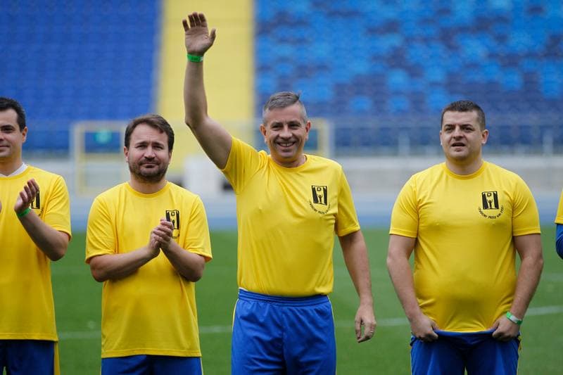 Football. Charity Match. Politicians - Journalists. 27.10.2018