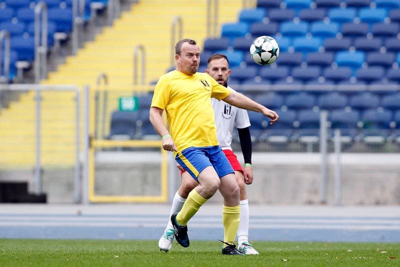 Football. Charity Match. Politicians - Journalists. 27.10.2018