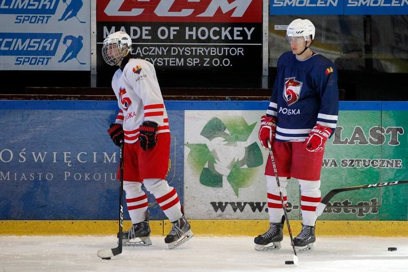 Ice Hockey. Poland U20. Training. 06.11.2018