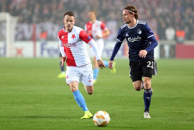 Football. UEFA Europa League. Slavia Prague - FC Copenhagen. 08.11.2018