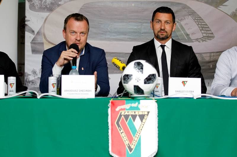 Football. Zaglebie Sosnowiec. Press Conference. 17.07.2018