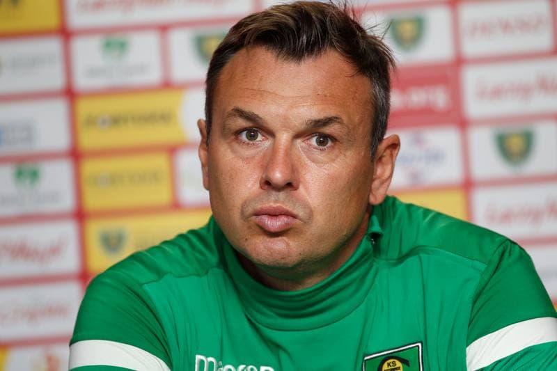 Football. GKS Katowice. Press Conference. 19.07.2018
