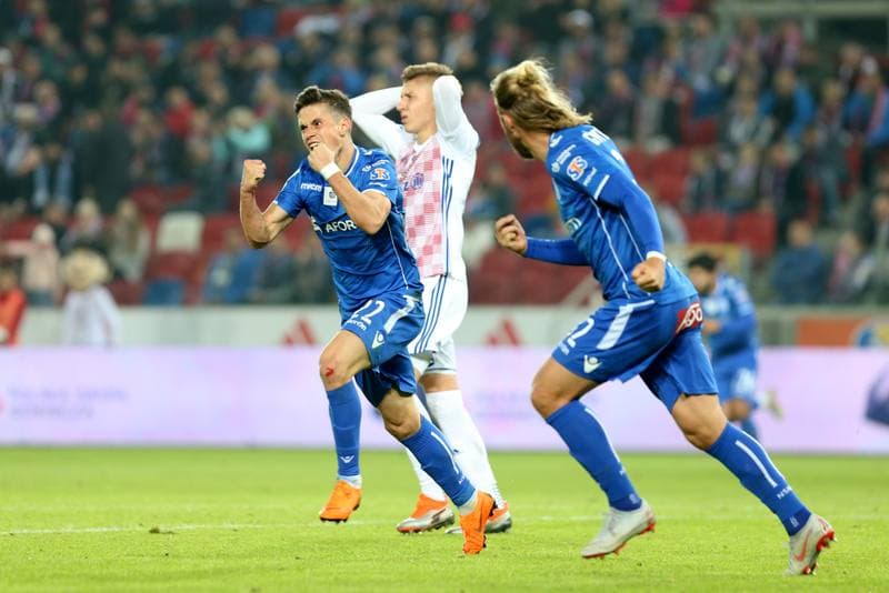 Football. Lotto Ekstraklasa. Gornik Zabrze - Lech Poznan. 05.10.2018
