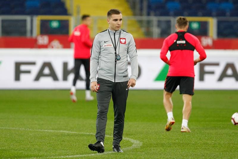 Football. Poland national team. Training. 10.10.2018