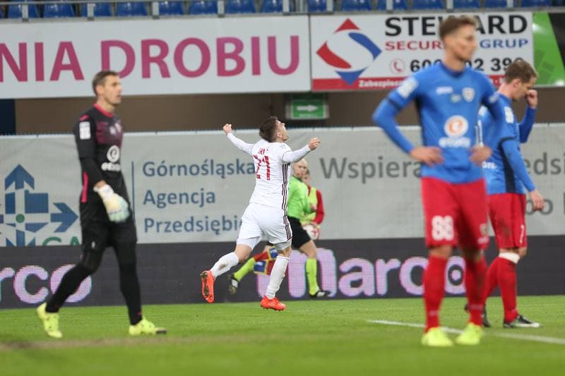 Football. Lotto Ekstraklasa. Piast Gliwice - Wisla Krakow. 04.03.2017