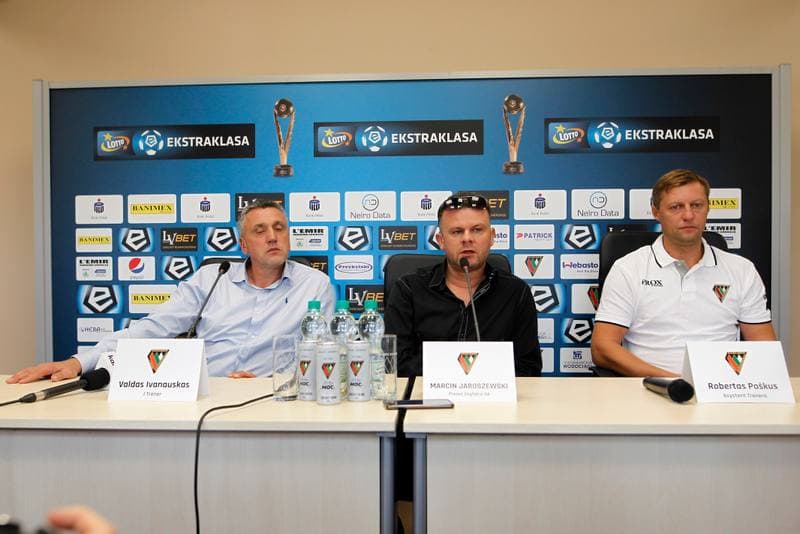 Football. Zaglebie Sosnowiec. Press Conference. 16.10.2018