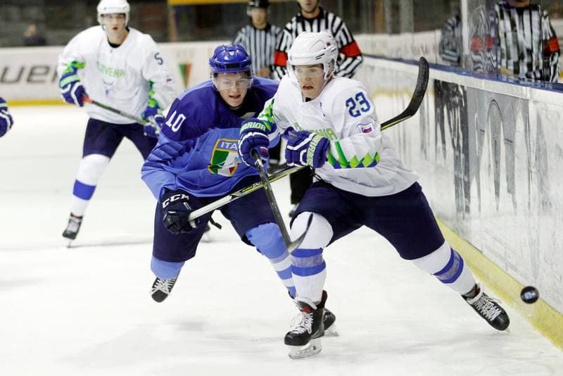 Ice Hockey. U20 World Championship Division I. Italy - Slovenia. 08.12.2018