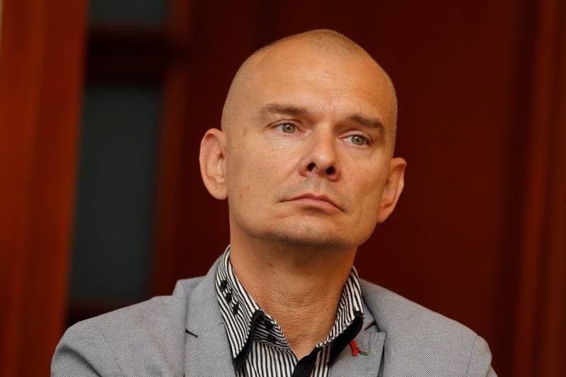 Football. Polonia Bytom. Press Conference. 17.10.2018
