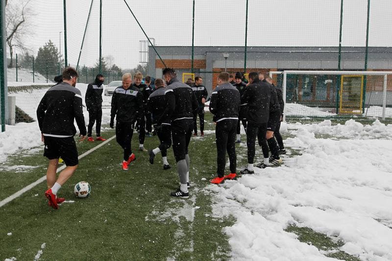 Football. GKS Katowice. Training. 14.01.2019