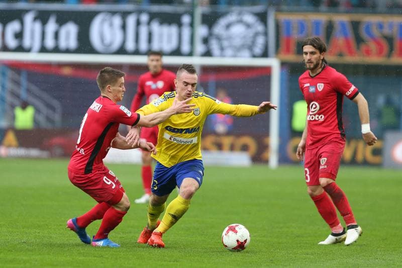 Football. Lotto Ekstraklasa. Piast Gliwice - Arka Gdynia. 18.03.2017