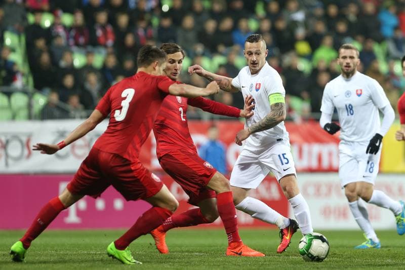 Football. International Friendly Match. Czech Republic U21 - Slovakia U21. 24.03.2017
