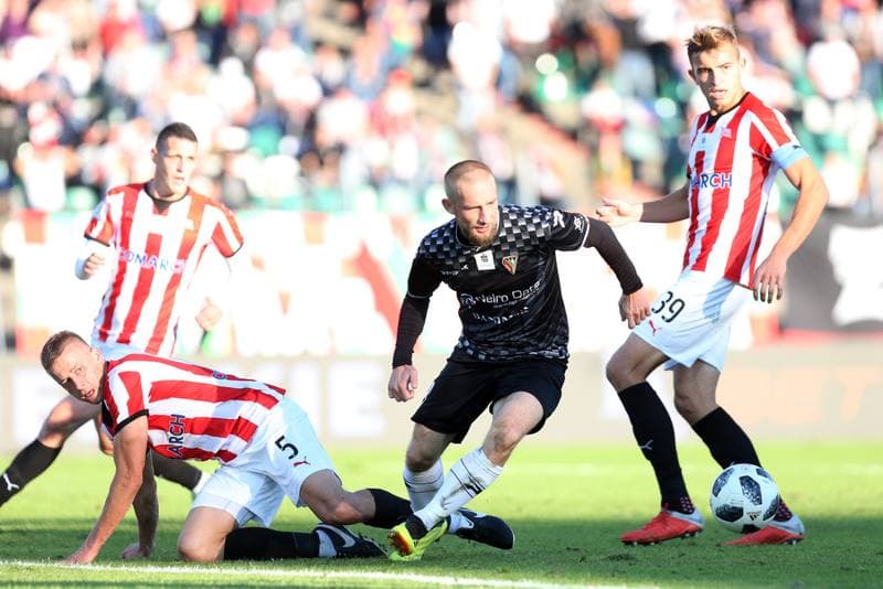 Football. Lotto Ekstraklasa. Zaglebie Sosnowiec - Cracovia Krakow. 30.09.2018