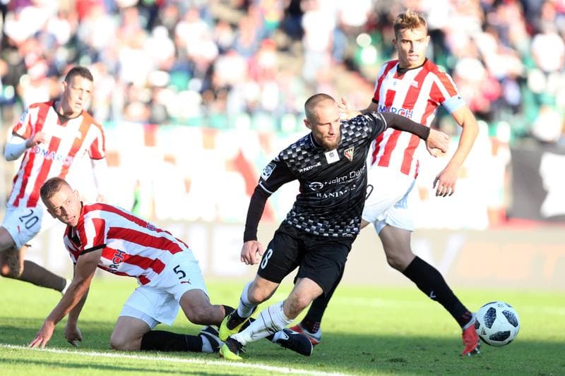 Football. Lotto Ekstraklasa. Zaglebie Sosnowiec - Cracovia Krakow. 30.09.2018