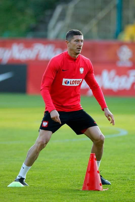 Football. Poland national team. Training. 08.10.2018