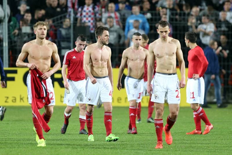 Football. Nice I Liga. MKS Kluczbork - Gornik Zabrze. 01.04.2017