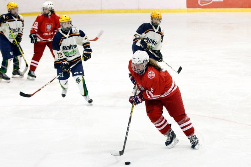 Ice Hockey. Women's Friendly Match. Poland - Ontario. 04.04.2017