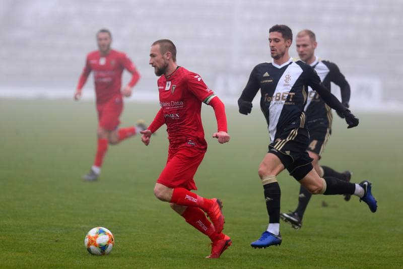 Football. Sparing. Zaglebie Sosnowiec - LKS Lodz. 03.02.2019
